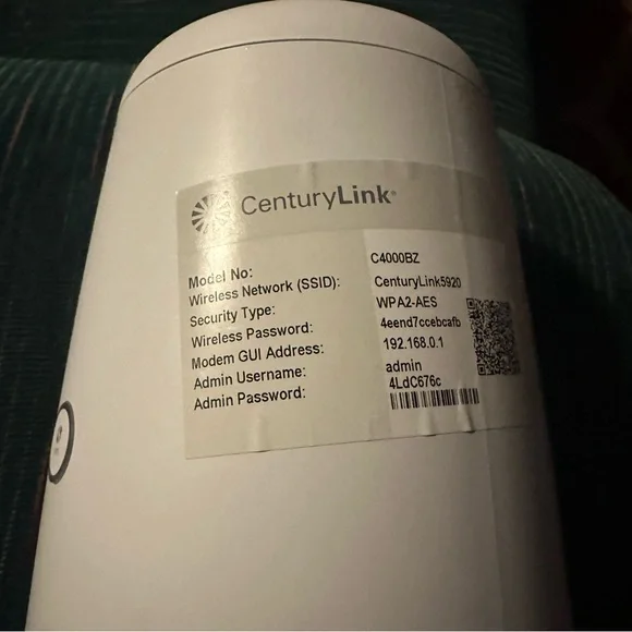 Century Link Model # C4000BZ work great used For month Networking